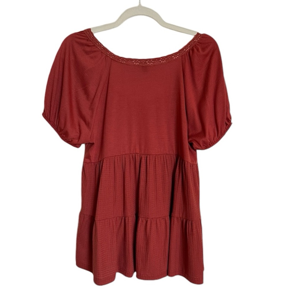 Torrid Rust Button-Front Top (Size Large) Nwot - image 8